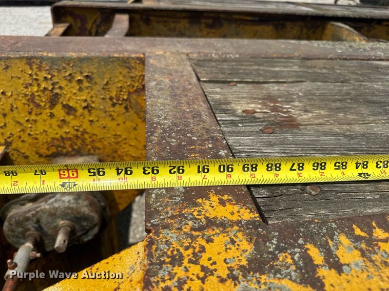 image for item DV4135 1970 Luttig drop deck equipment trailer