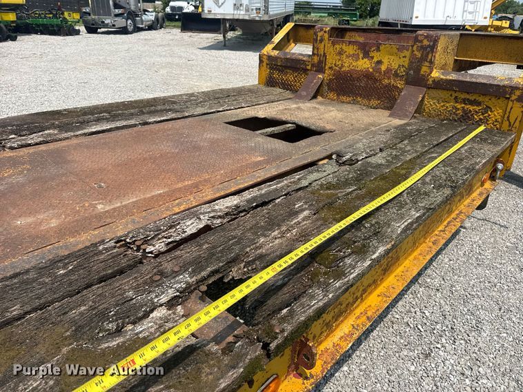 image for item DV4135 1970 Luttig drop deck equipment trailer