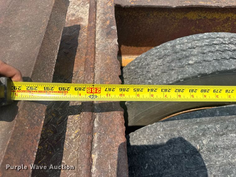 image for item DV4135 1970 Luttig drop deck equipment trailer