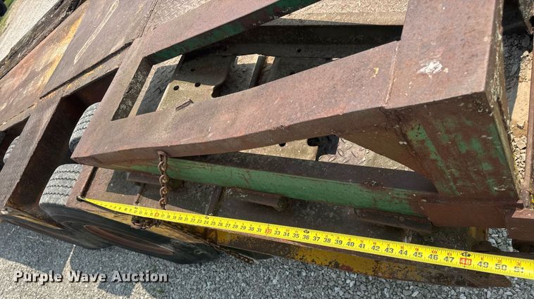 image for item DV4135 1970 Luttig drop deck equipment trailer
