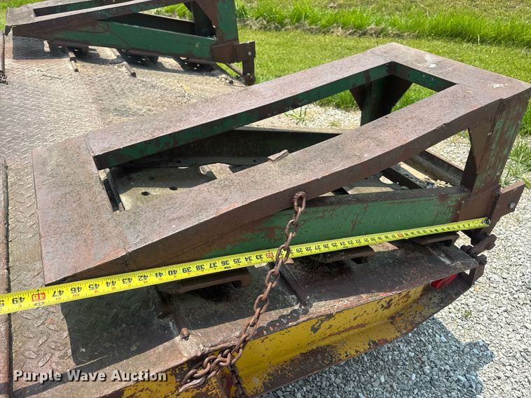 image for item DV4135 1970 Luttig drop deck equipment trailer