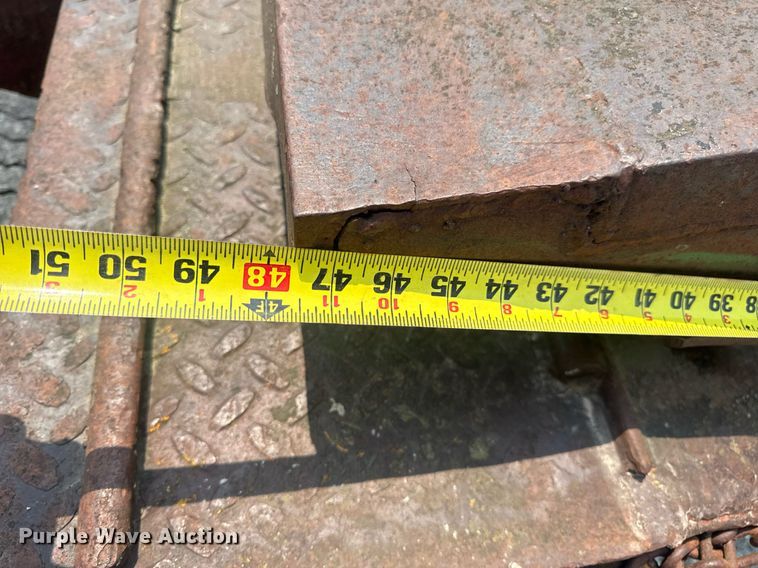 image for item DV4135 1970 Luttig drop deck equipment trailer