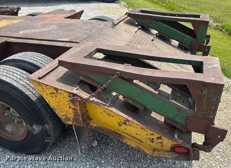 image for item DV4135 1970 Luttig drop deck equipment trailer
