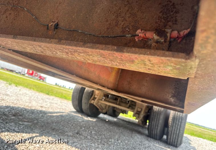 image for item DV4135 1970 Luttig drop deck equipment trailer