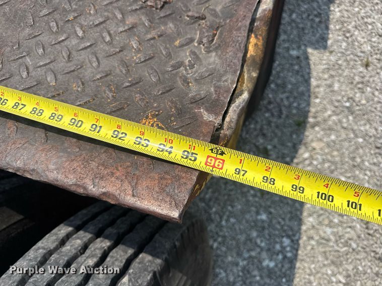 image for item DV4135 1970 Luttig drop deck equipment trailer