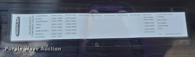 image for item DW7021 2019 Freightliner Cascadia semi truck