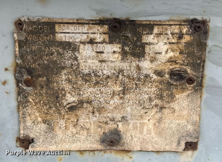 image for item DY0038 1985 Load King 504 DFP lowboy equipment trailer