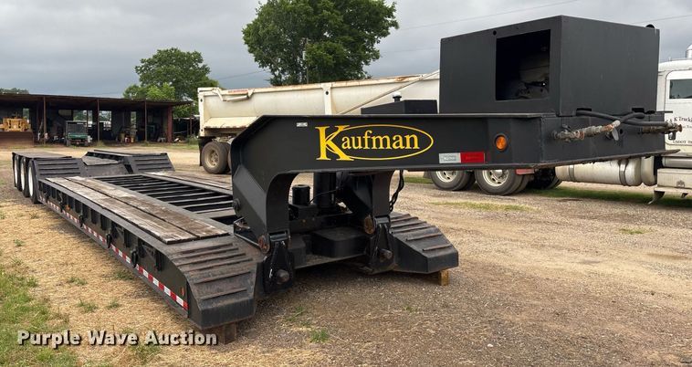 image for item DY0507 2011 Kaufman lowboy equipment trailer