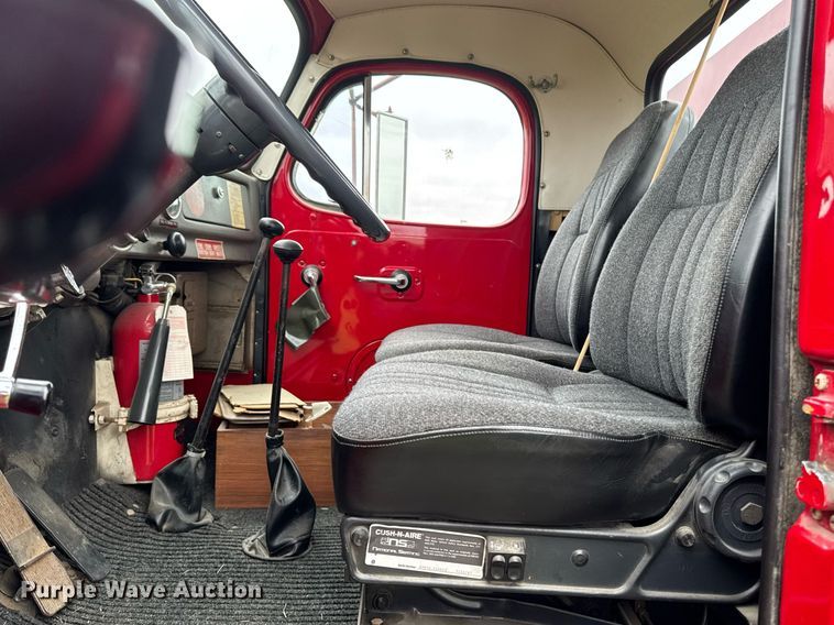 image for item EC7969 1964 REO E330 rollback truck