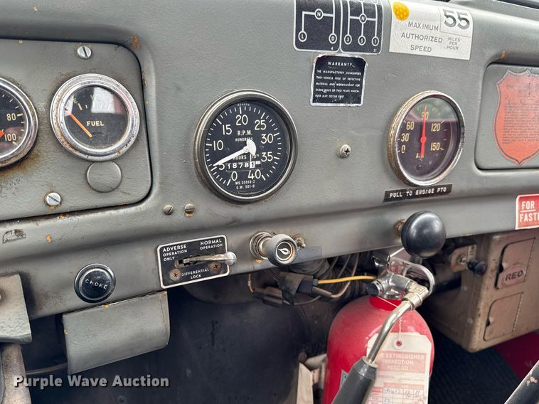 image for item EC7969 1964 REO E330 rollback truck