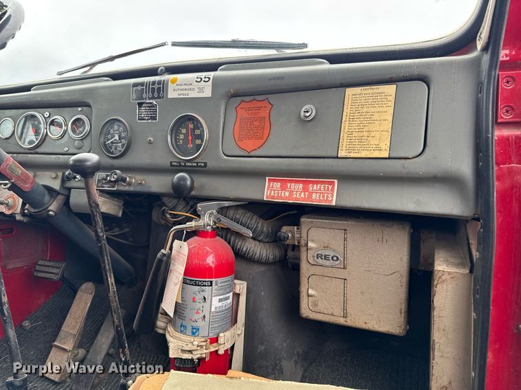 image for item EC7969 1964 REO E330 rollback truck