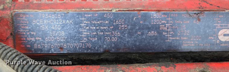 image for item ED2027 2009 Peterbilt 386 semi truck