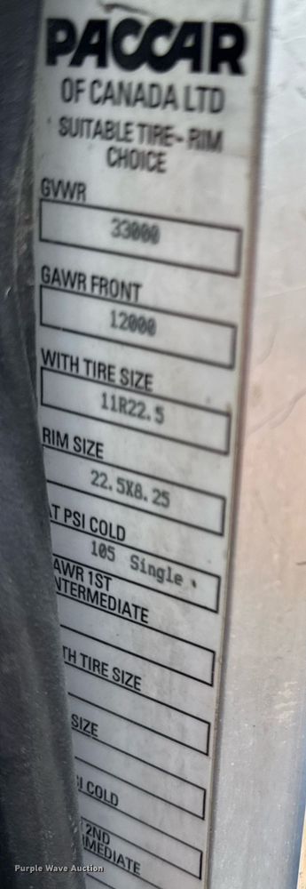 image for item ED5667 2019 Peterbilt 337 truck cab and chassis