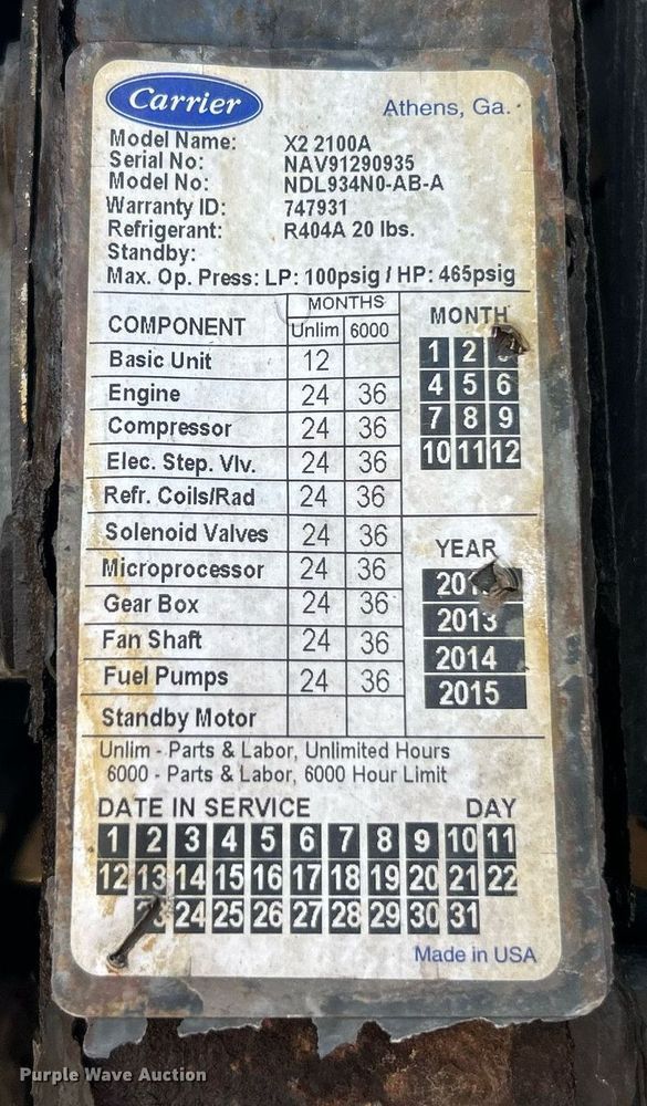 image for item EK8105 2013 Great Dane CTL-1114-11053 refrigerated van trailer