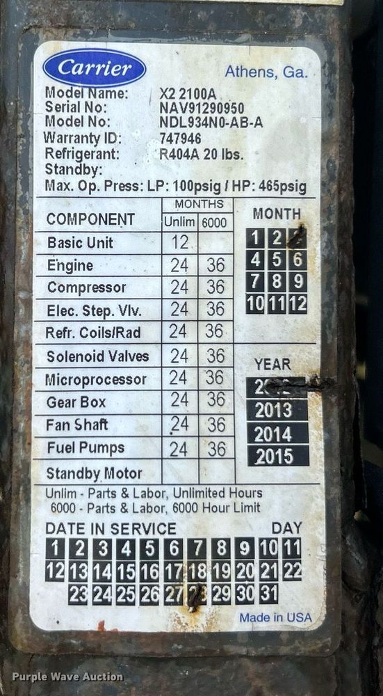 image for item EK8112 2013 Great Dane CTL-11144-11053 refrigerated van trailer