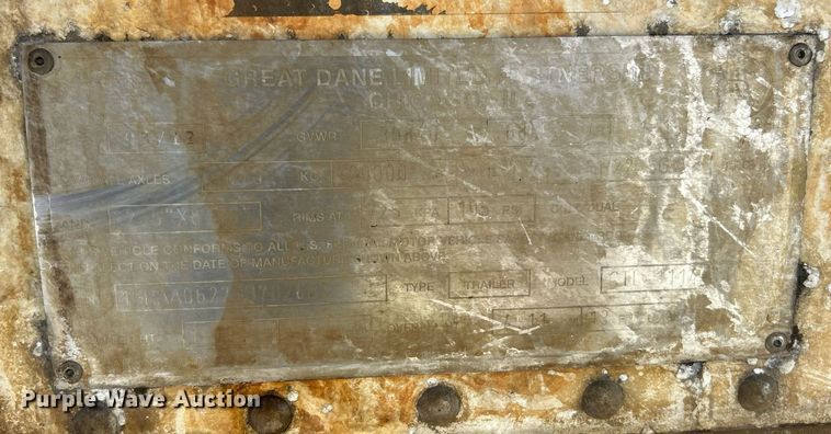 image for item EK8112 2013 Great Dane CTL-11144-11053 refrigerated van trailer