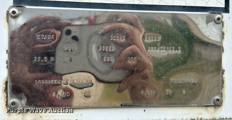 image for item EK8115 2005 Great Dane 7311TP-3A dry van trailer