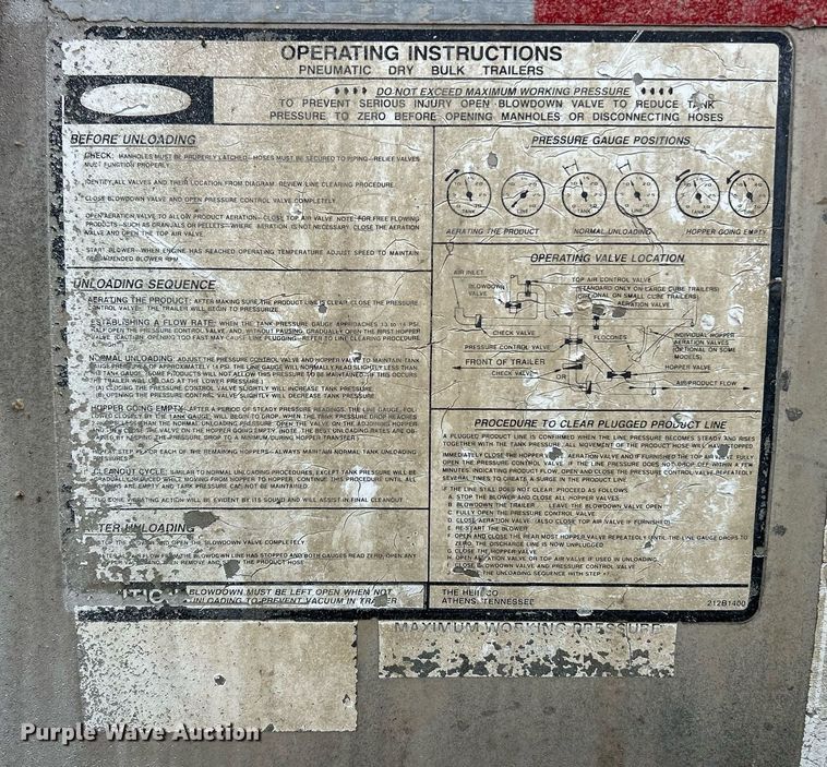 image for item EK8161 1989 Heil pneumatic dry bulk trailer