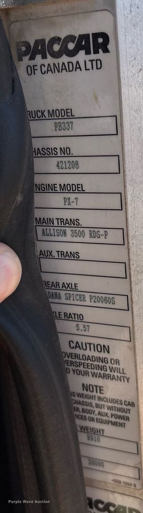 image for item EL2103 2017 Peterbilt 337 truck cab and chassis