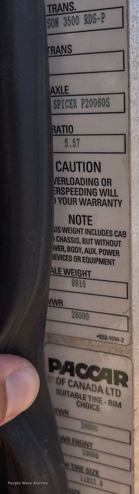 image for item EL2103 2017 Peterbilt 337 truck cab and chassis