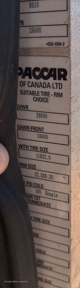 image for item EL2103 2017 Peterbilt 337 truck cab and chassis