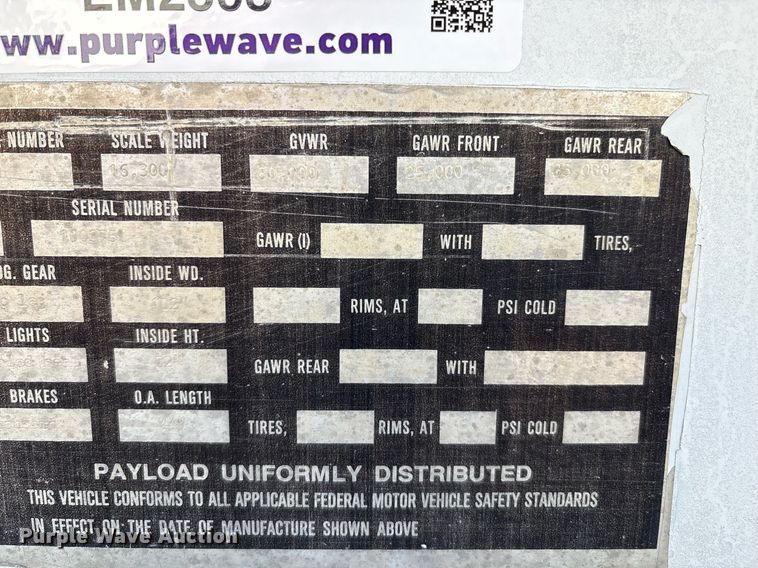 image for item EM2508 1999 Roadmaster G440 bottom dump trailer