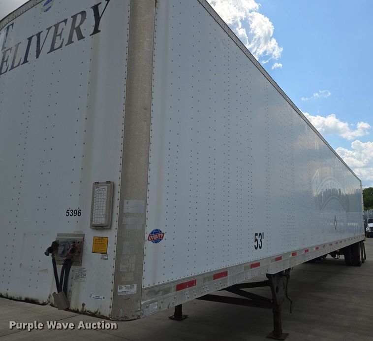 image for item EM7283 2007 Utility Trailer Manufacturer dry van trailer