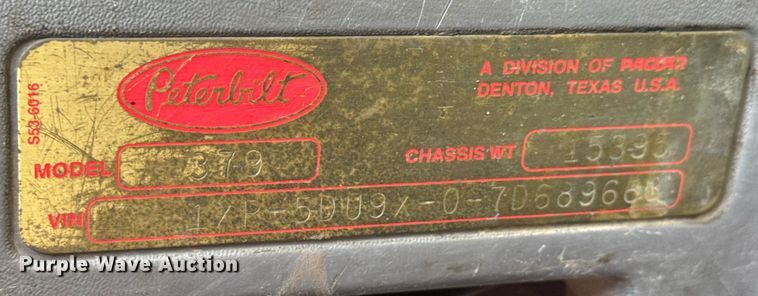 image for item NE9819 2007 Peterbilt 379 semi truck