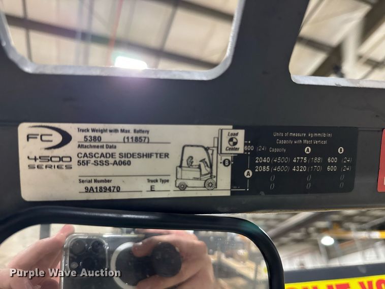 image for item DH9990 2012 Crown FC4525-50 forklift