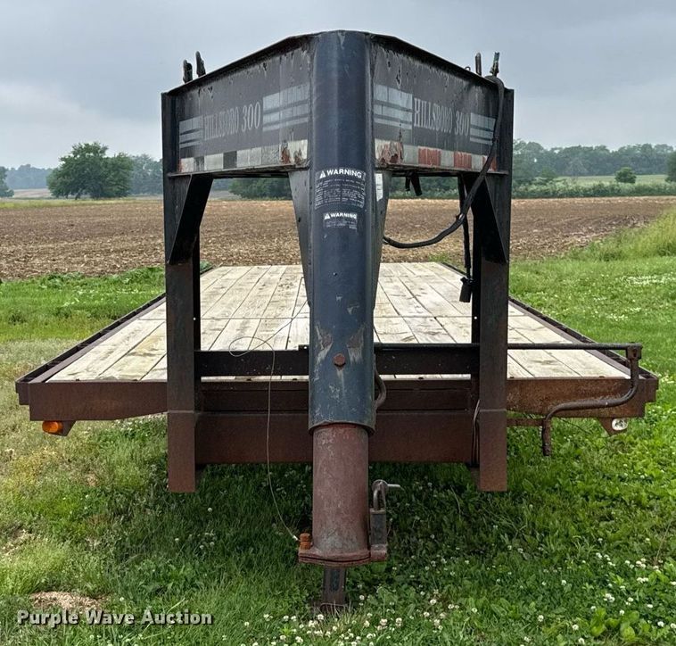 image for item DH9998 1996 Hillsboro Industries 332-TD-BT equipment trailer