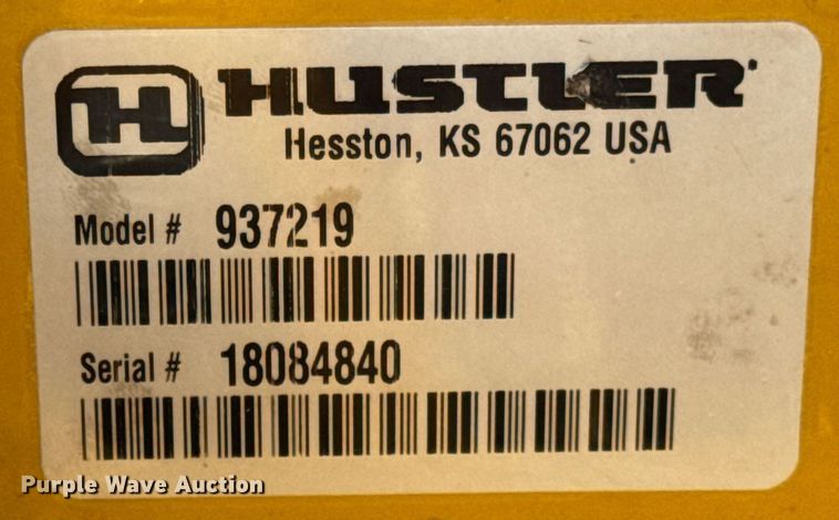 image for item DI9039 2018 Hustler 937219 ZTR lawn mower