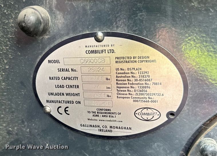 image for item DI9043 2015 CombiLift C6600CB forklift