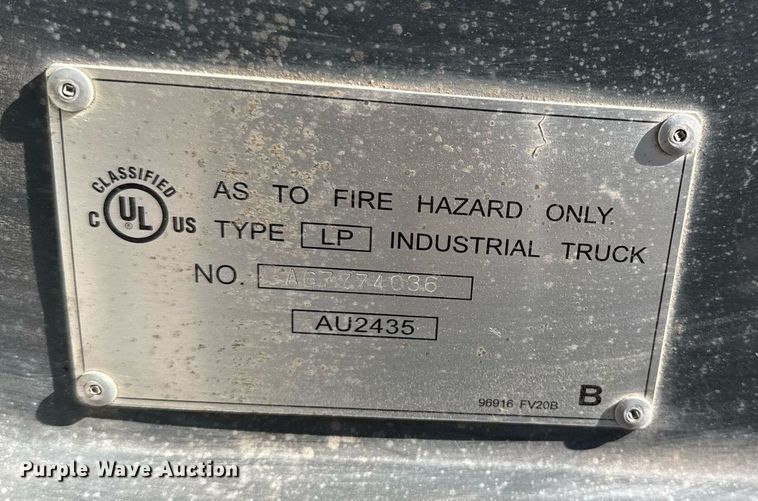 image for item DI9044 2016 UniCarriers PF50 forklift