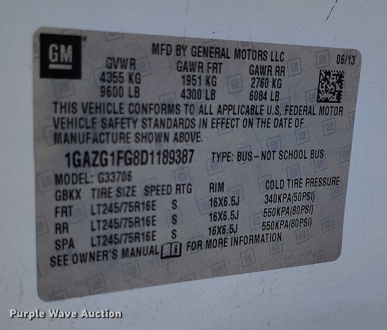 image for item DP4988 2013 Chevrolet Express van