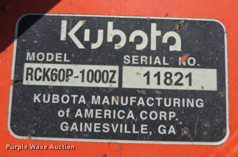 image for item DT4910 Kubota ZD1021 ZTR lawn mower