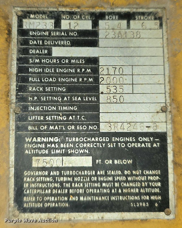 image for item DT6945 1981 Oshkosh WT-2206 snowblower truck