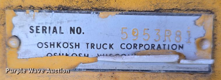 image for item DT6945 1981 Oshkosh WT-2206 snowblower truck