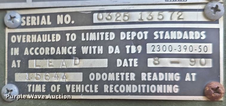 image for item DT6947 1972 AM General dump flatbed truck