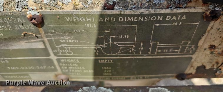 image for item DT6949 1987 Aero Welding Inc. tank trailer