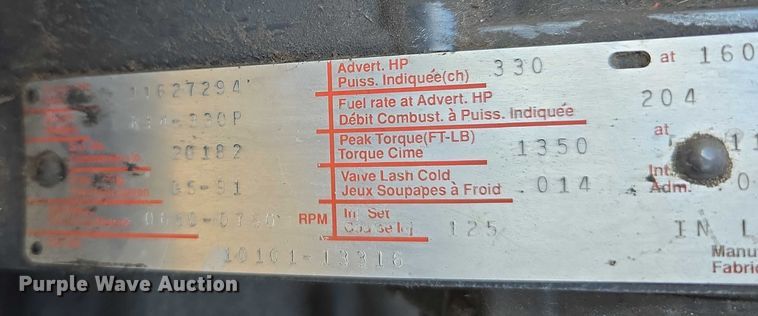 image for item DT6956 1992 White GMC WG Series semi truck