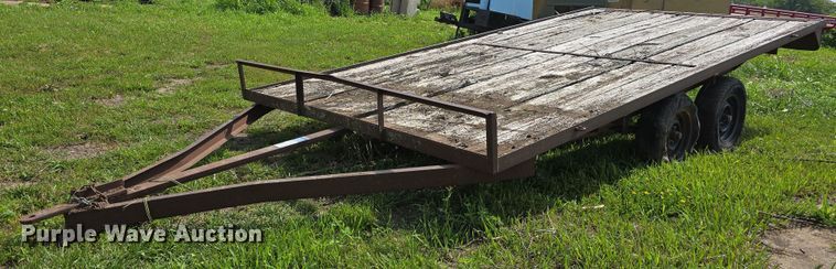 image for item DT6960 Shop built  hay trailer