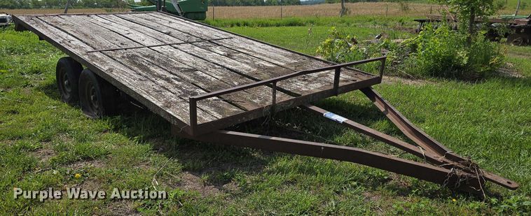 image for item DT6960 Shop built  hay trailer