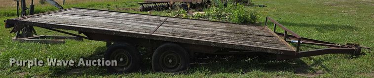 image for item DT6960 Shop built  hay trailer