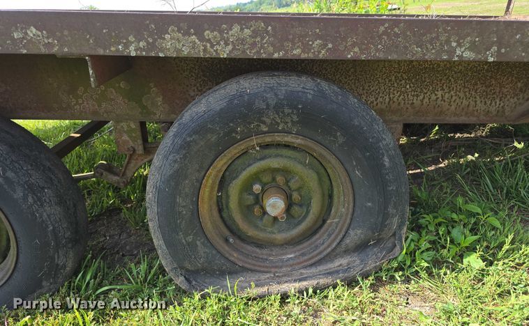 image for item DT6960 Shop built  hay trailer