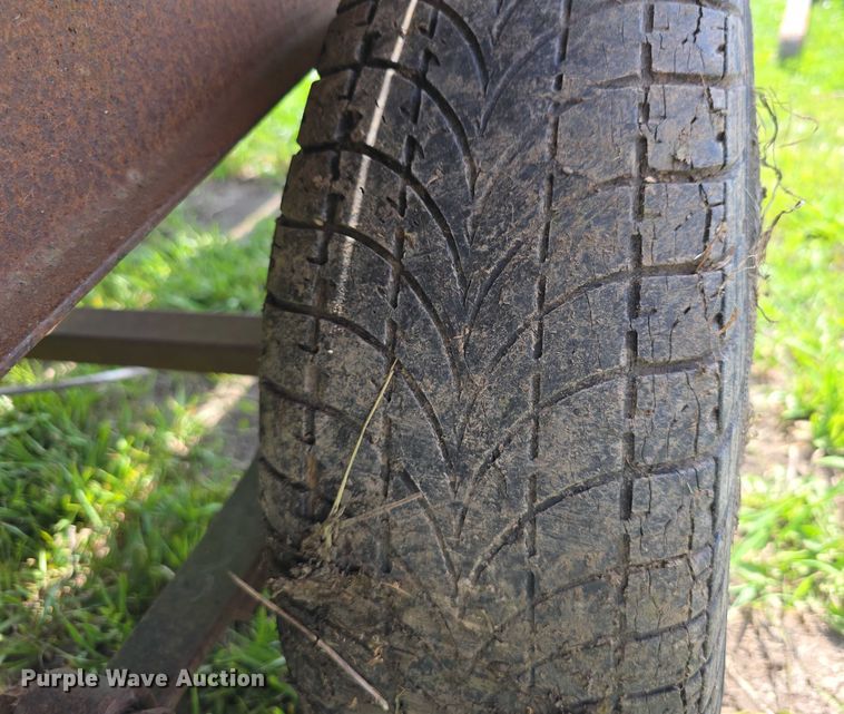 image for item DT6960 Shop built  hay trailer