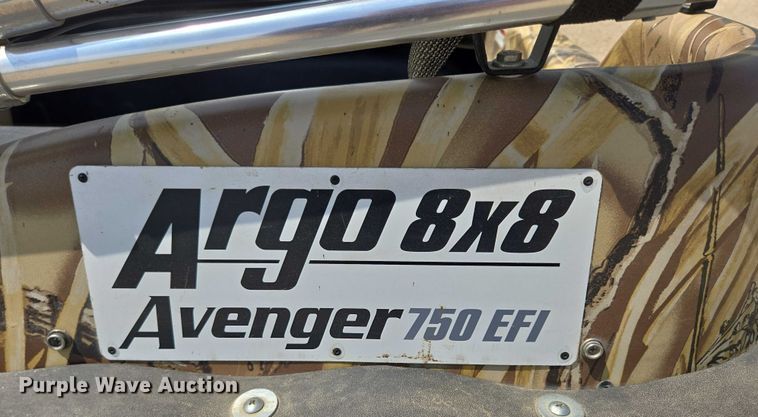 image for item DT7205 2008 Argo Avenger 750 EFI amphibious vehicle