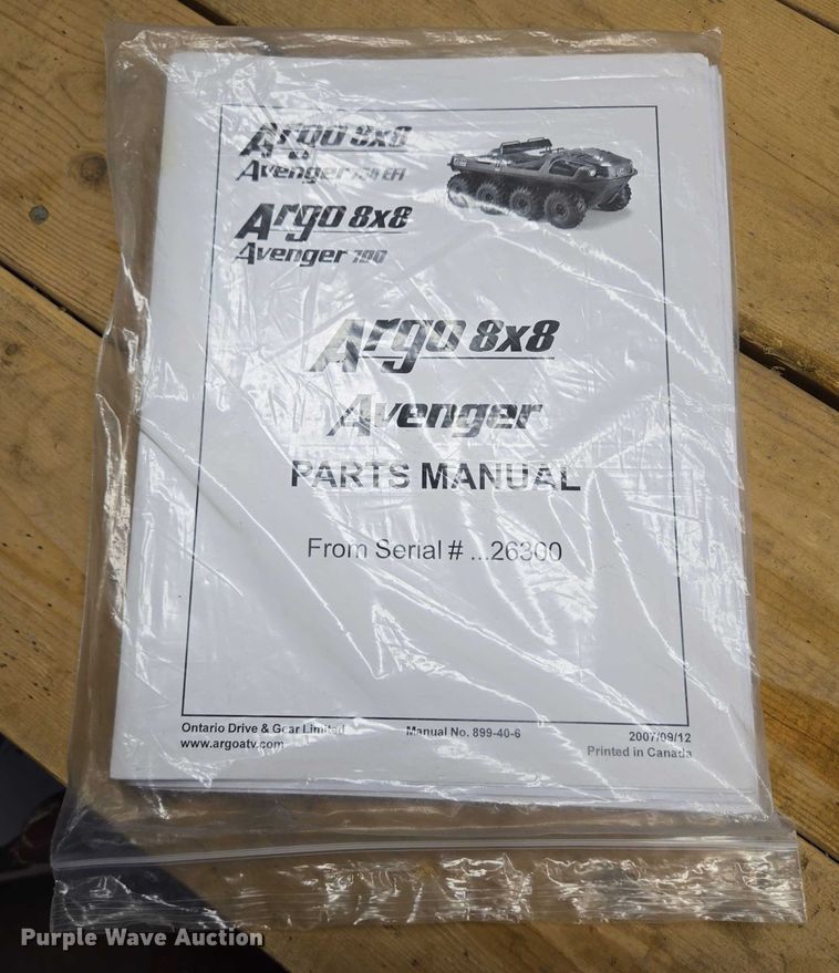 image for item DT7205 2008 Argo Avenger 750 EFI amphibious vehicle