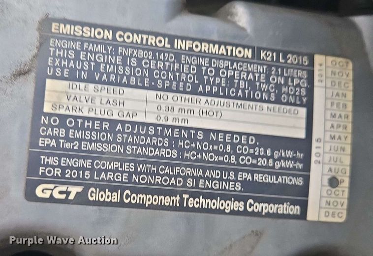 image for item DU7760 UniCarriers CFS40 forklift