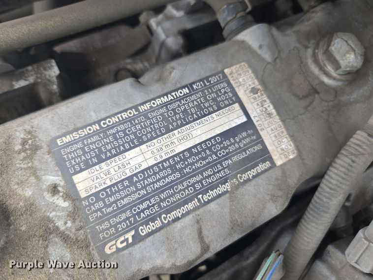 image for item DU7763 2016 UniCarriers PF50 forklift