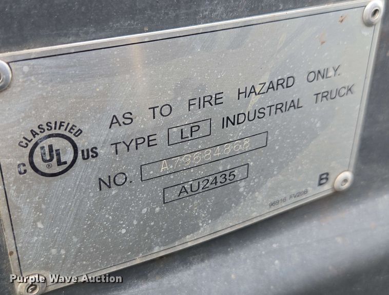 image for item DU7763 2016 UniCarriers PF50 forklift